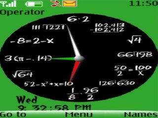 Mathematic clock new -  1