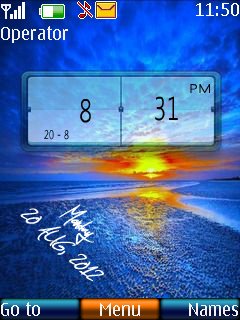 Sunset digital clock -  1