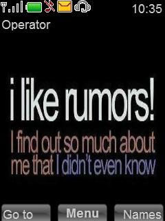 I like rumors -  1