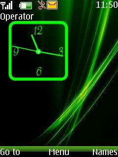 Green clock -  1