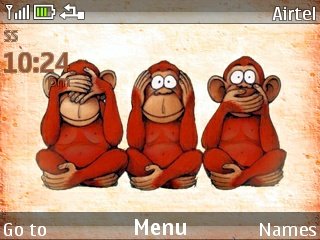 3 monkeys -  1