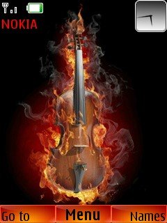 Burning violin -  1