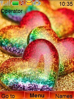 Colourful hearts -  1