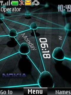 Nokia neon clock -  1