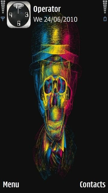 3d coloured skull -  1