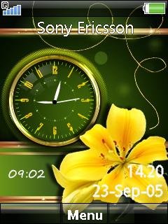 Flower dual clock -  1