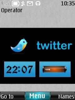 Twitter clock -  1