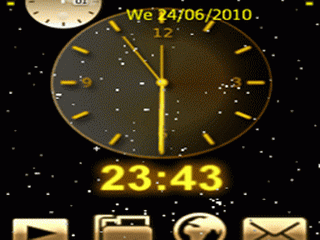 Gold clock -  1