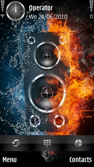 Fire and water speaker -  1