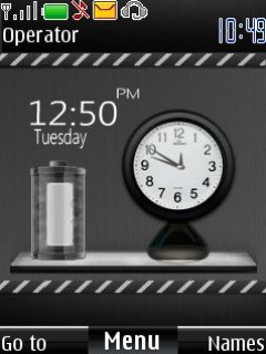 Black dual clock -  1